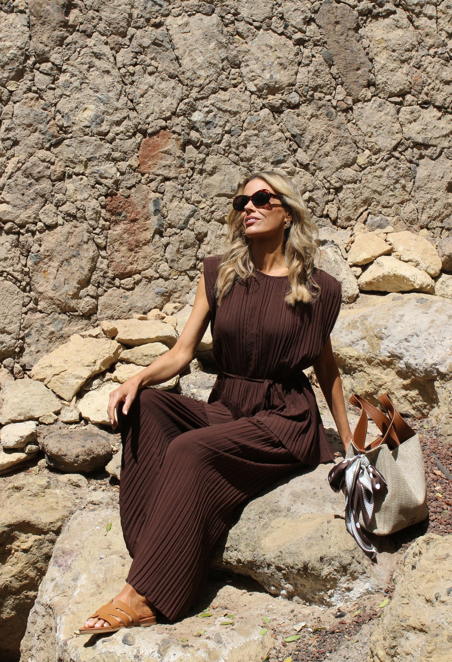 Plisse Pleated Co-Ord