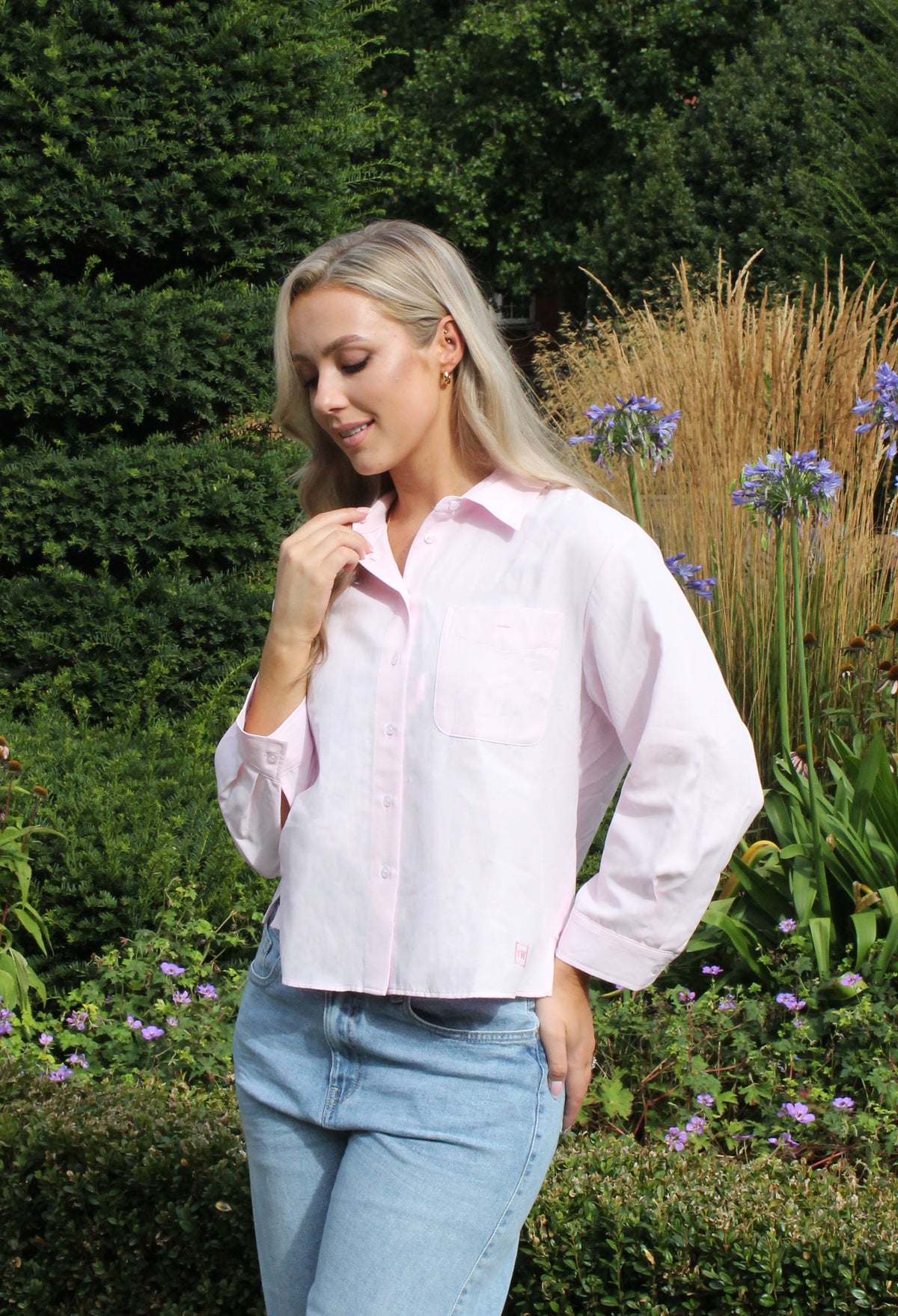 Sally Piqué Boxy Shirt