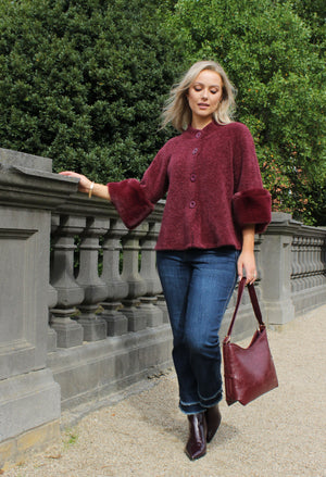 Faux Fur Trim Jacket