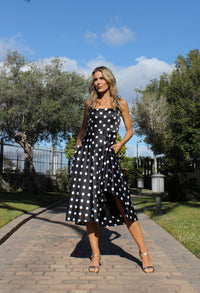 Polka Dot Midi Dress