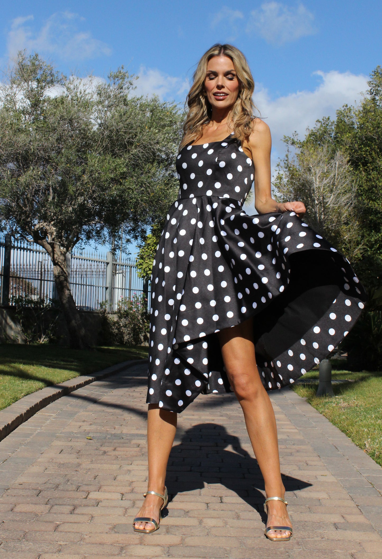 Polka Dot Midi Dress