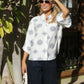 Floral Linen Look Blouse