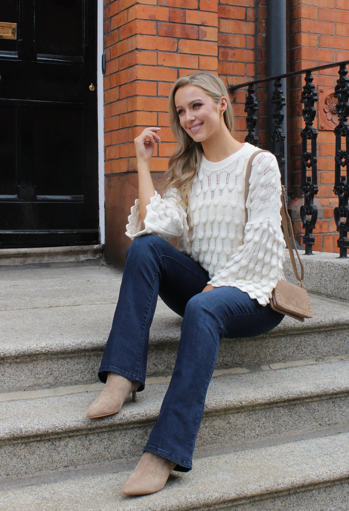 Scalloped Knit Jumper