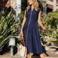 Zip-Up Midi Dress