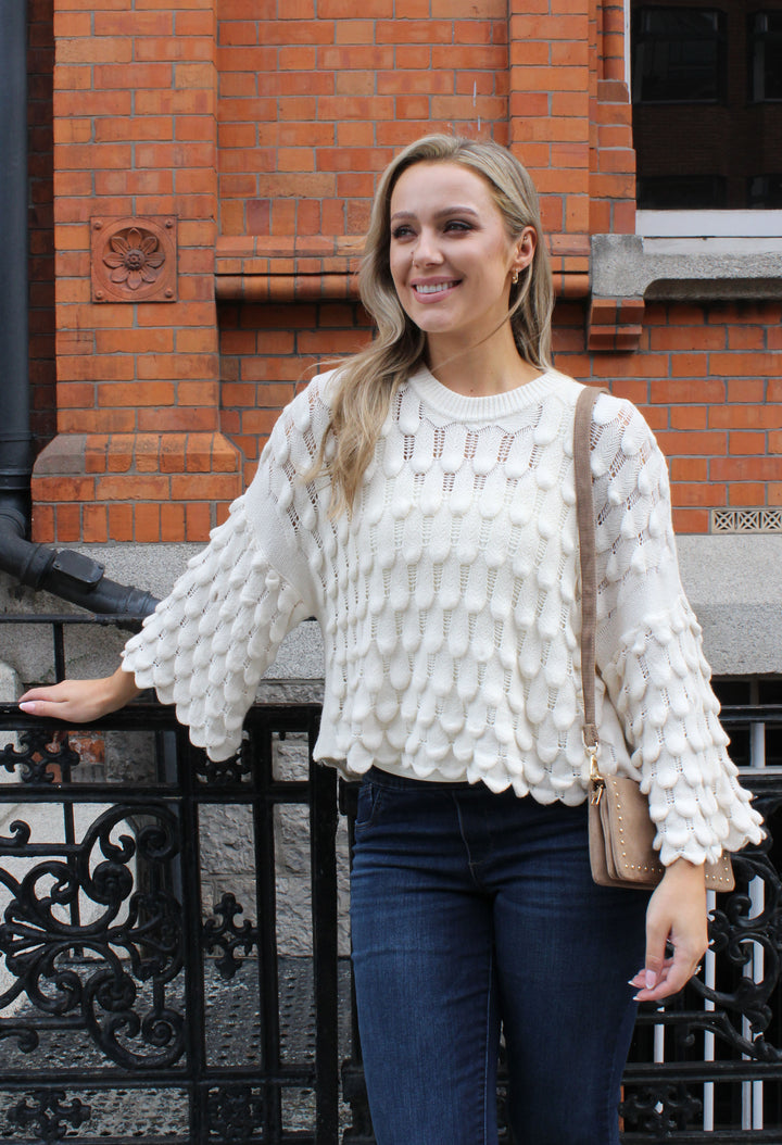 Scalloped Knit Jumper