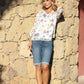 Floral Print Chiffon Blouse