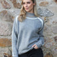 Ami Contrast Knit Jumper