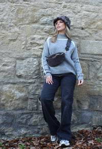 Ami Contrast Knit Jumper