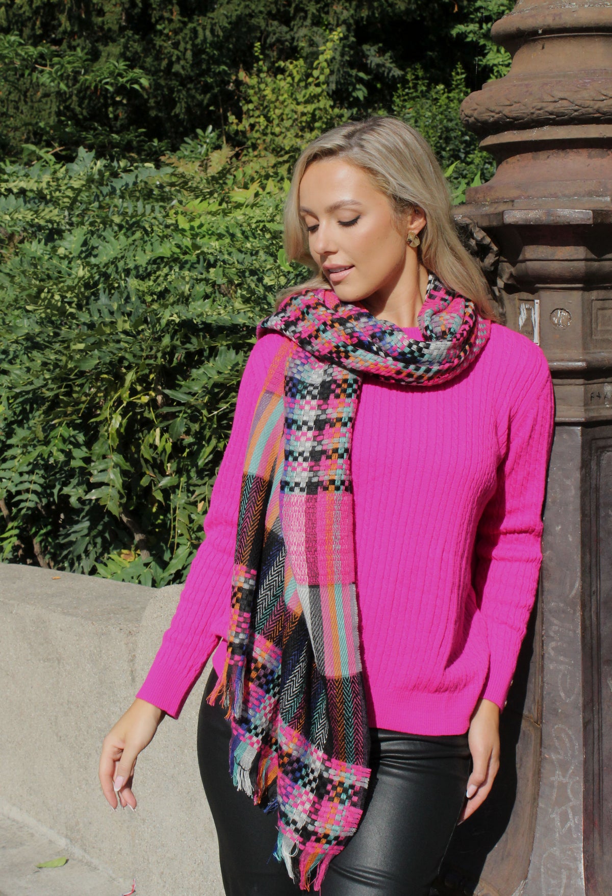 Multi Colour Knit Scarf