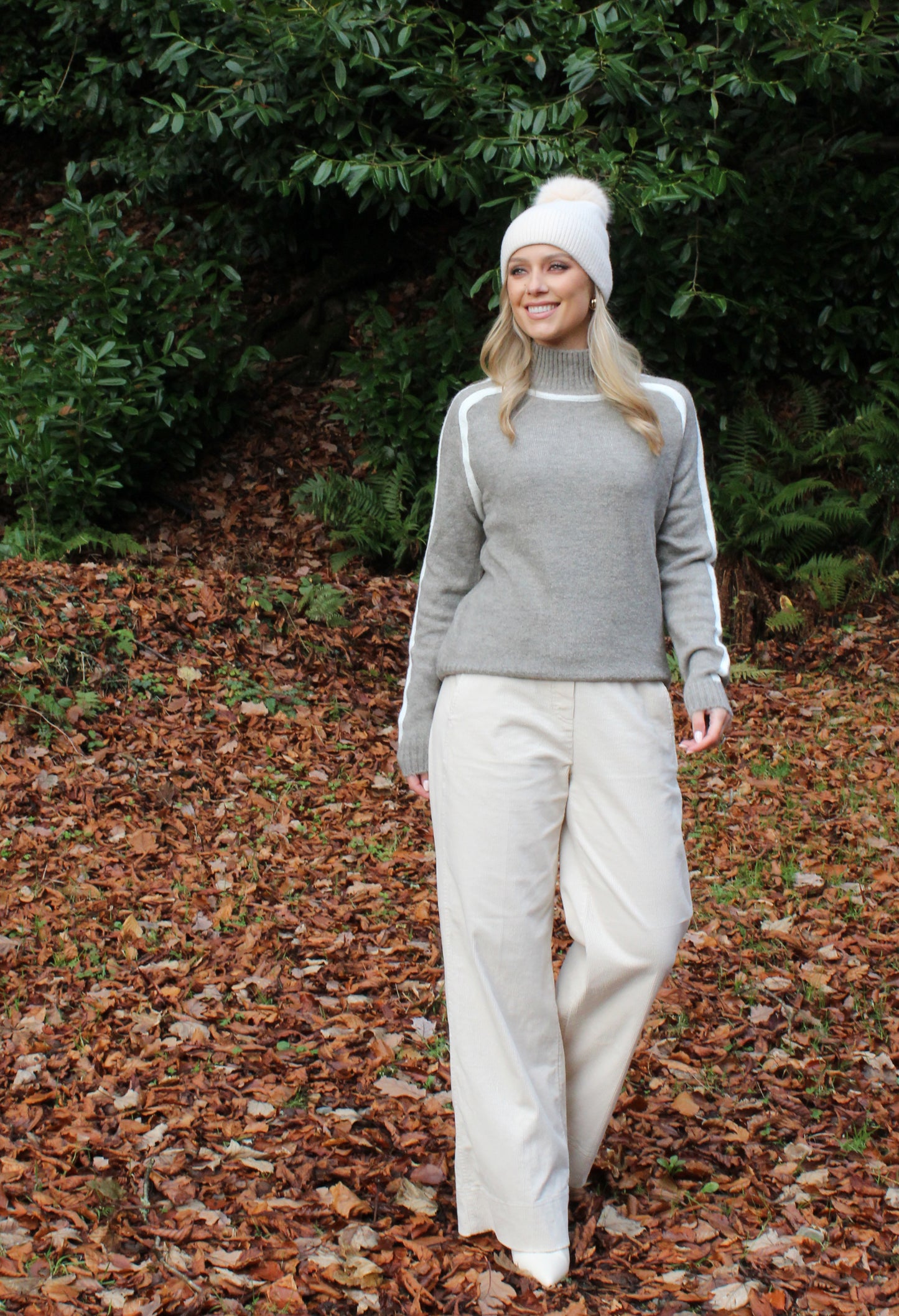 Ami Contrast Knit Jumper