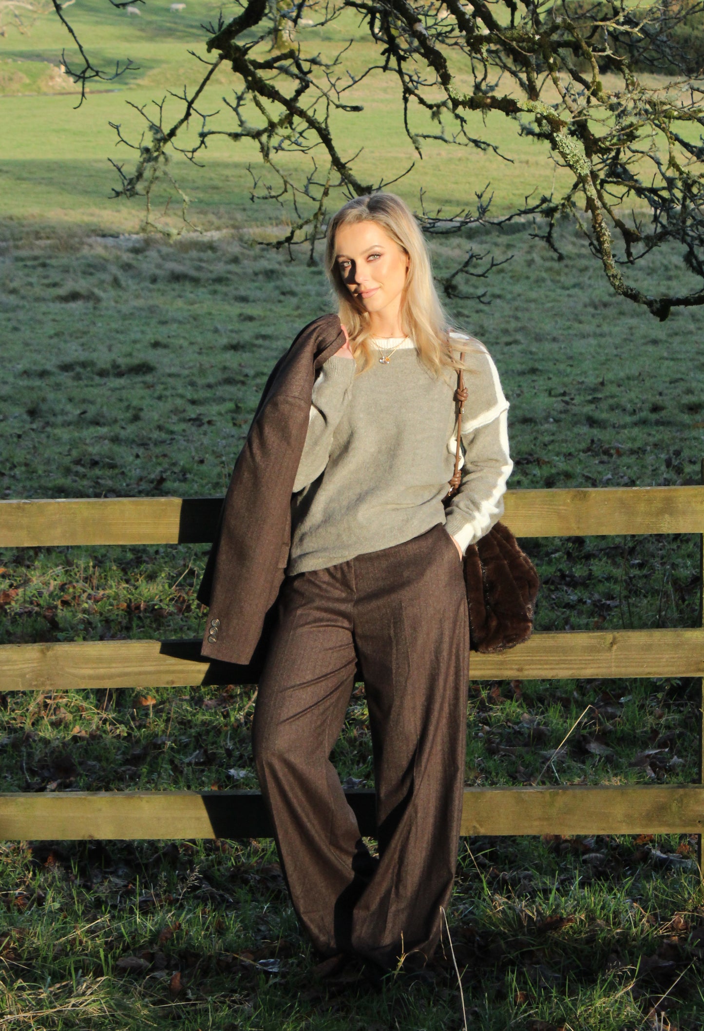 Contrast Knit Jumper