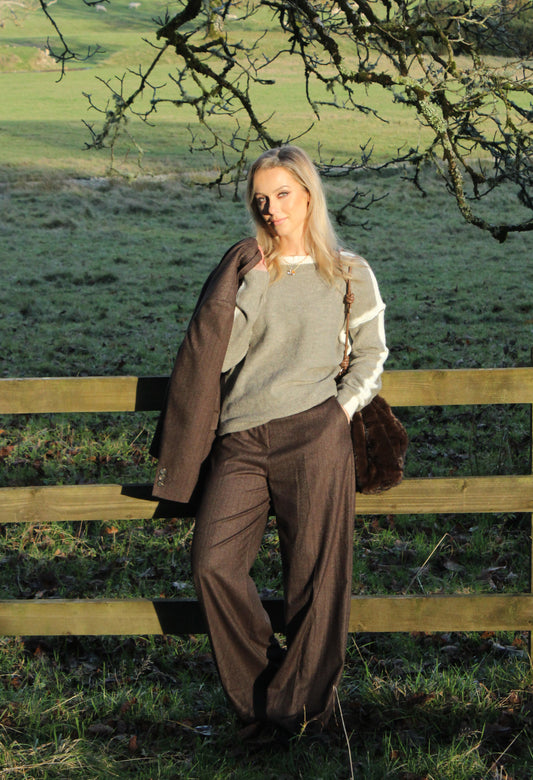 Contrast Knit Jumper