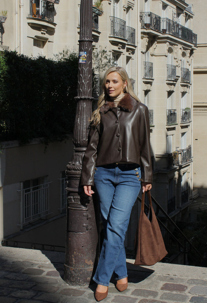 Button Detail Jeans