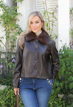 Margot Leather Look Jacket
