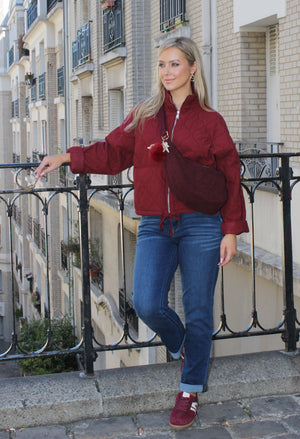Quilted Zip-Up Jacket