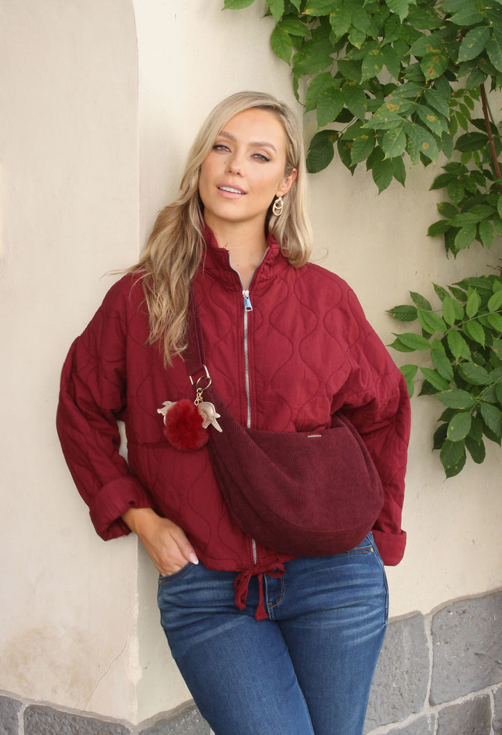 Quilted Zip-Up Jacket
