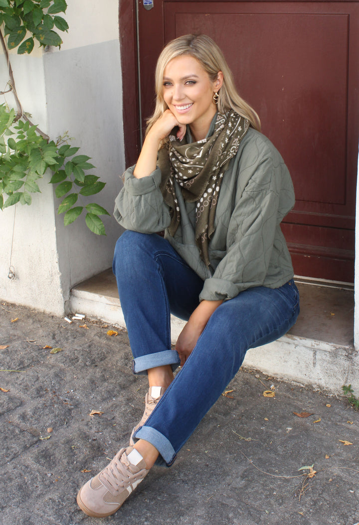 Quilted Zip-Up Jacket