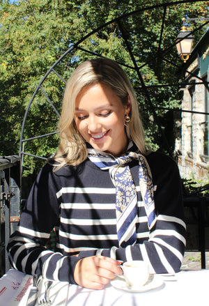 Cashmere Print Satin Scarf