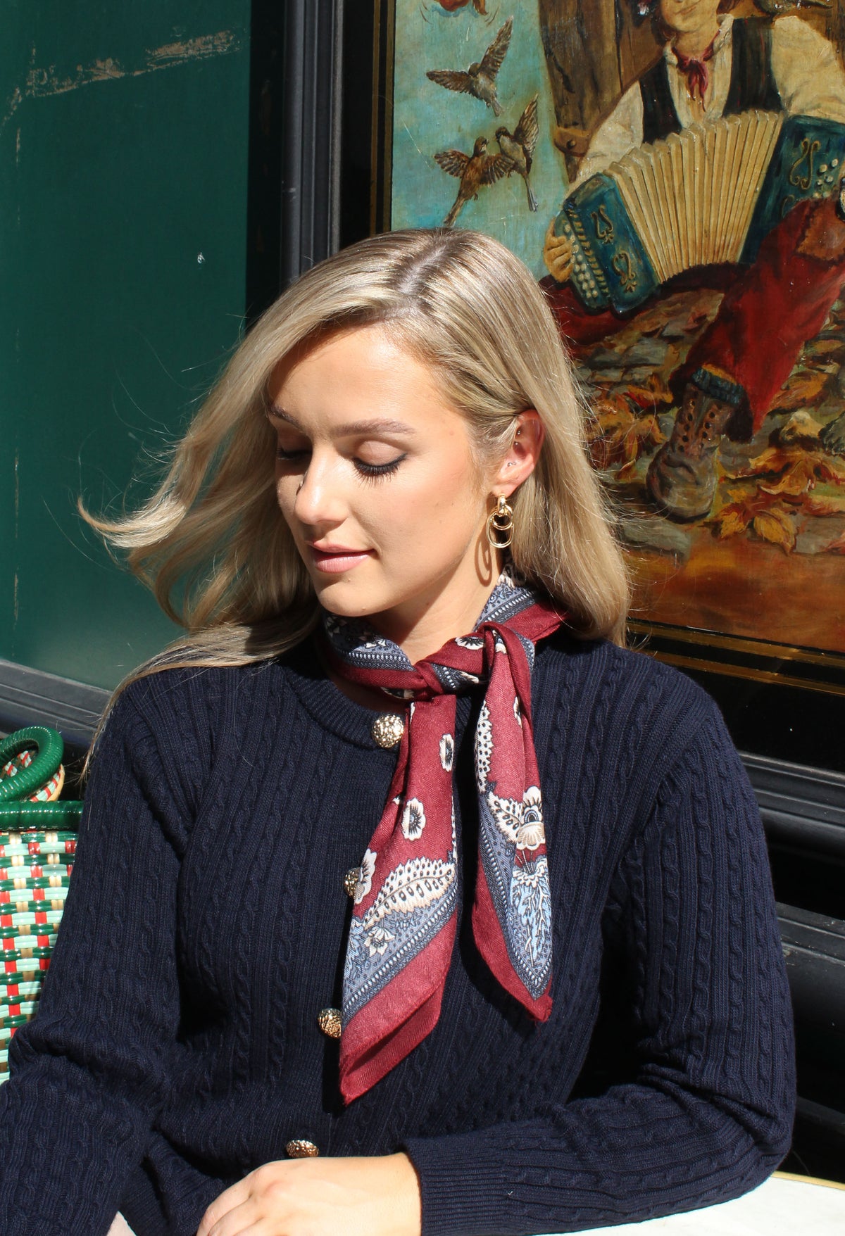 Floral Print Scarf