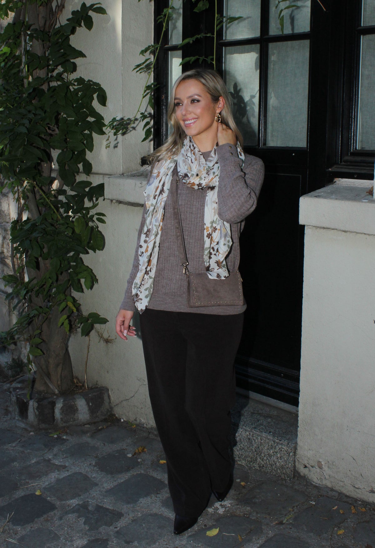 Floral Print Scarf