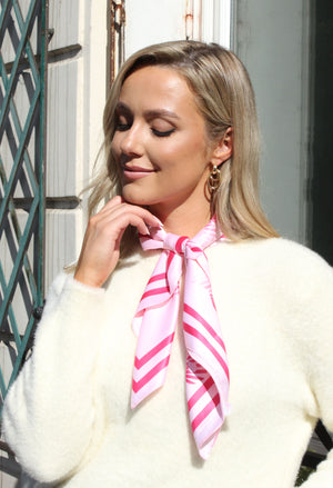 Pink Ribbon Charity Scarf