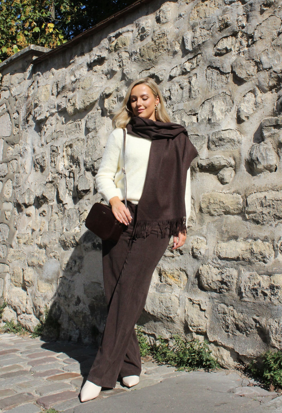 Corduroy Wide Leg Trousers