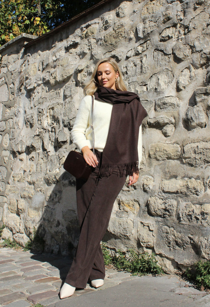 Corduroy Wide Leg Trousers