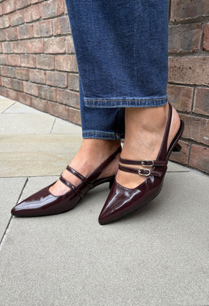 Double Strap Sling Back