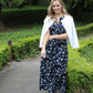 Floral Sleeveless Midi Dress
