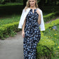 Floral Sleeveless Midi Dress