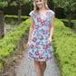 Floral Print Linen Dress
