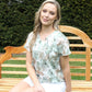 Dreamy Watercolour Print Knit Top