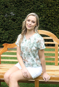 Dreamy Watercolour Print Knit Top