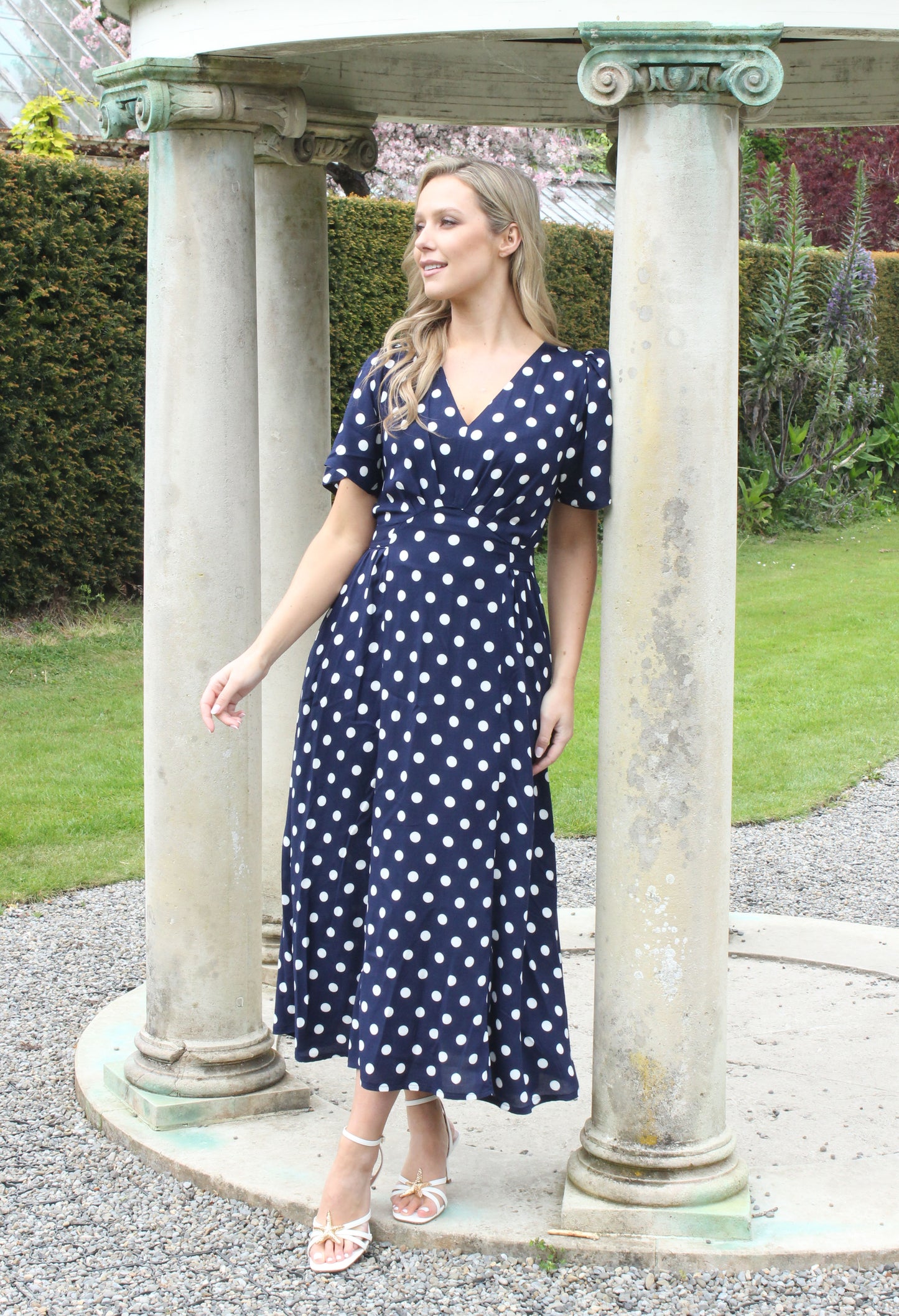 Zoe Polka Dot Midi Dress