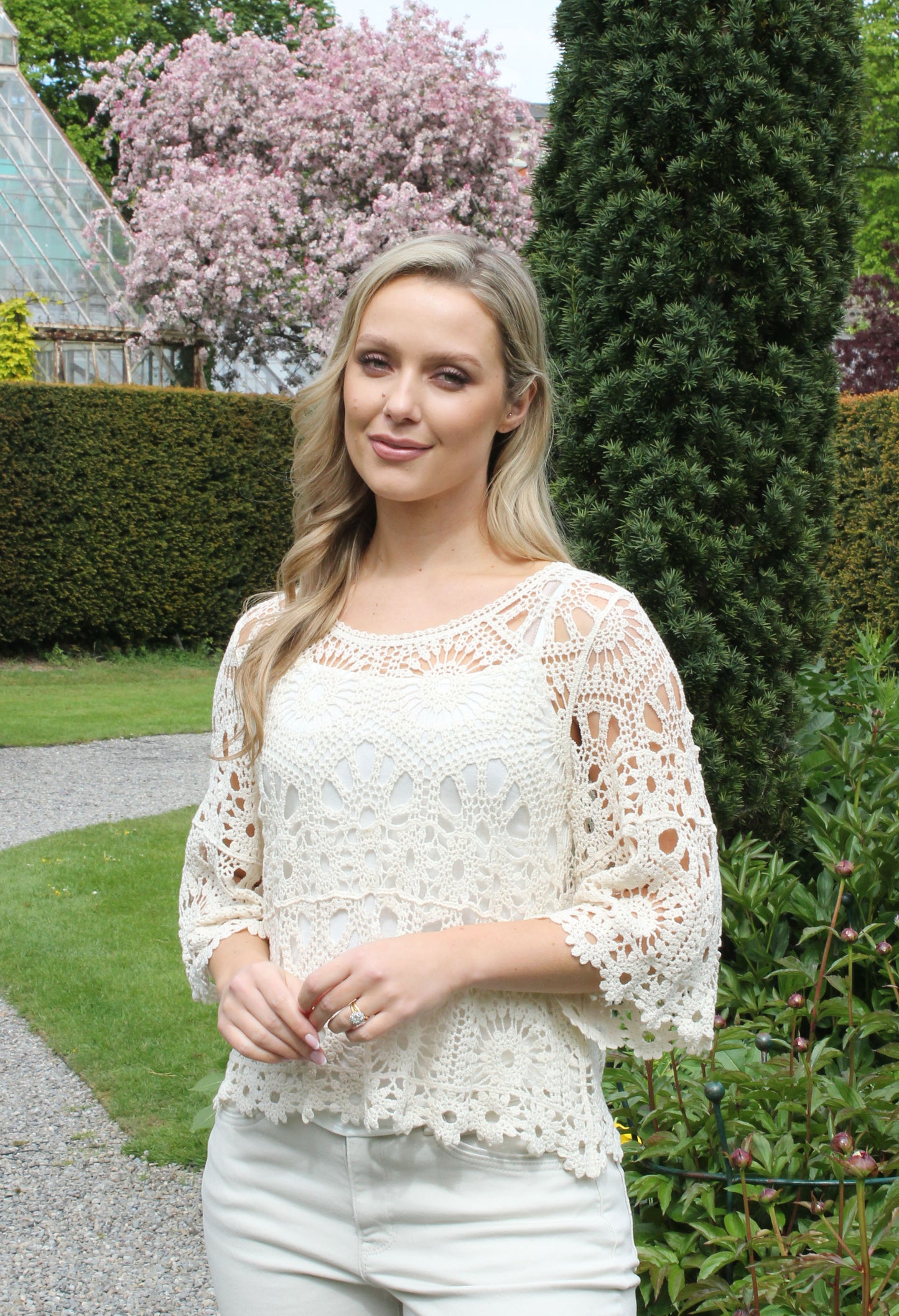 Crochet Knit Top