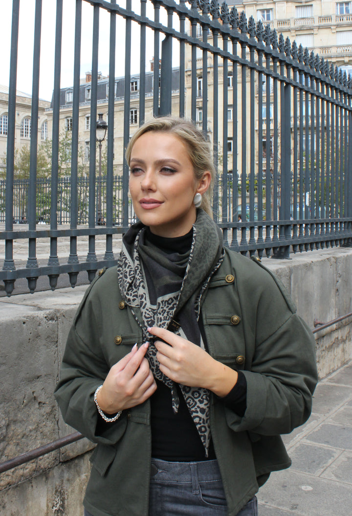 Leopard & Polka Dot Scarf