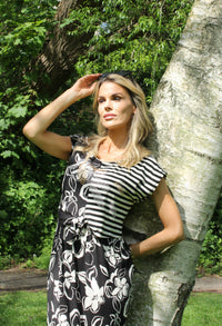 2 in 1 Dress with Tie Front