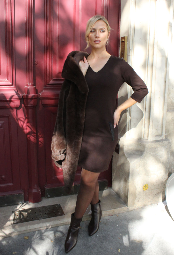 Julie V-Neck Short Dress