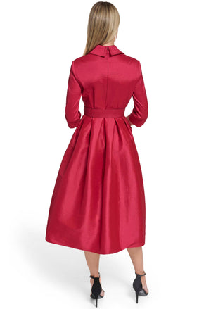 Diamante Detail Belt Midi Dress