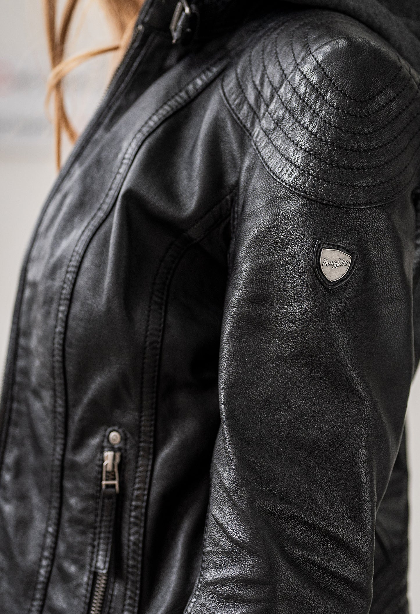 Hooded Leather Biker Jacket (PREORDER EXPECTED DISPATCH DATE 10TH DEC)