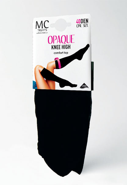 Opaque Knee High Socks