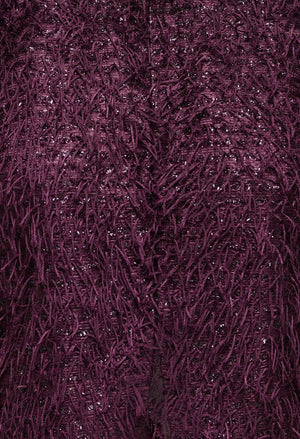 Fringe Sequins Cropped Jacket