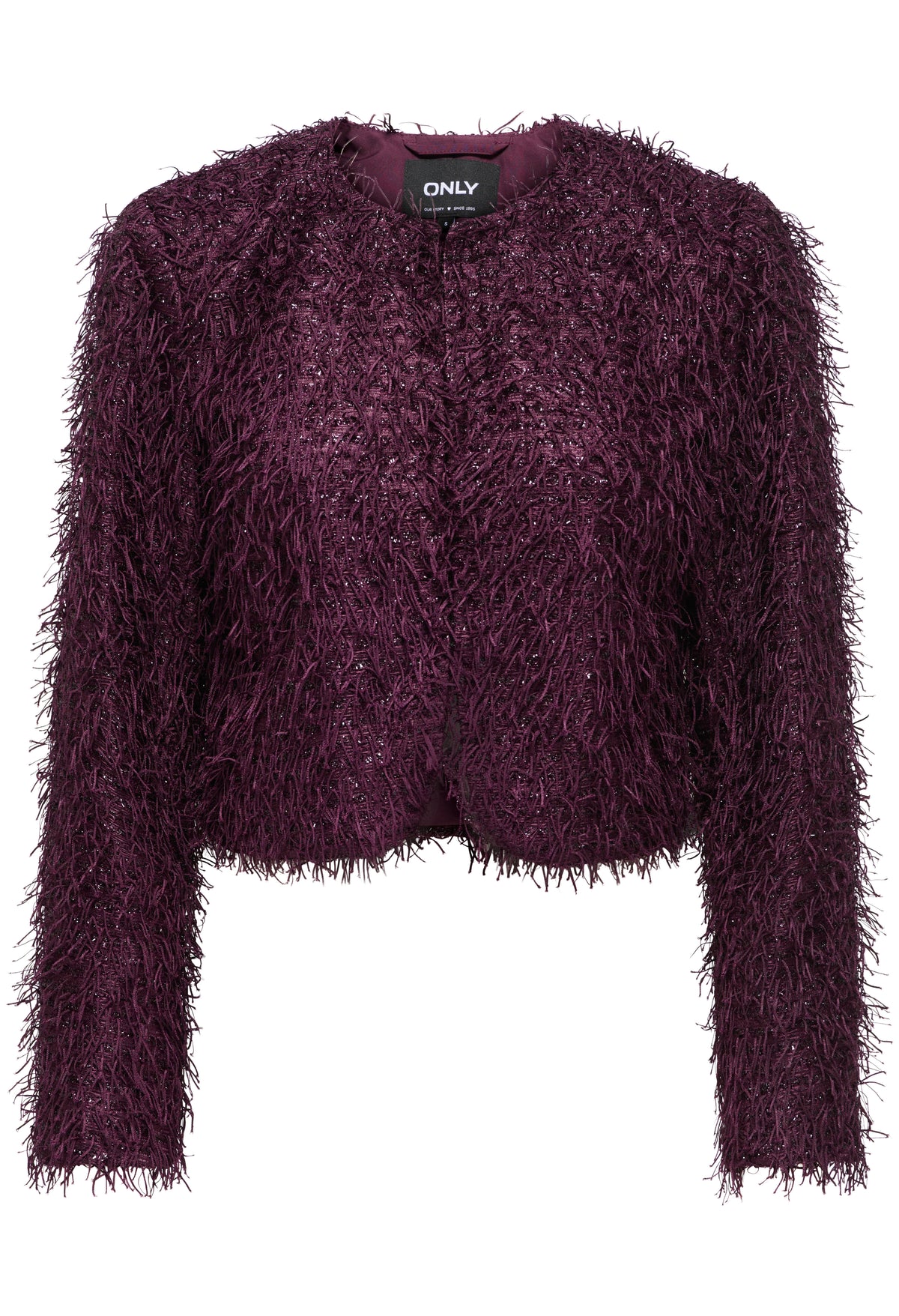 Fringe Sequins Cropped Jacket