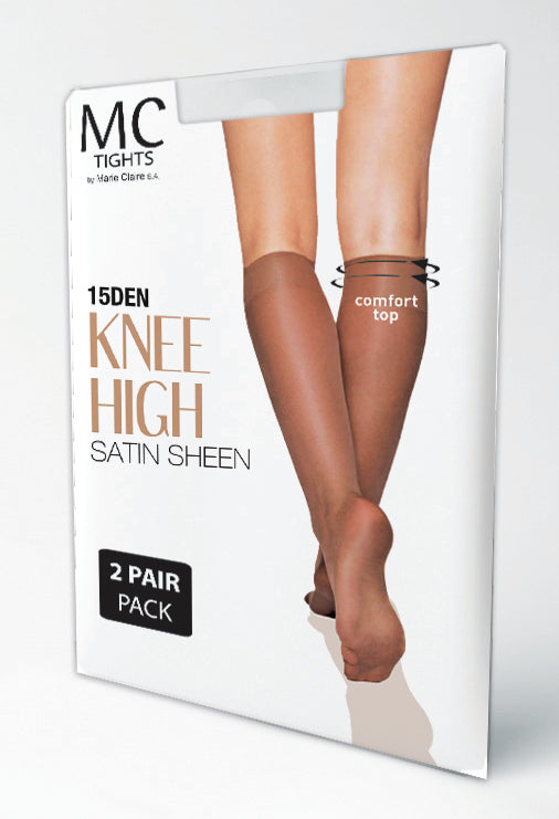 Knee High Satin Sheen Socks