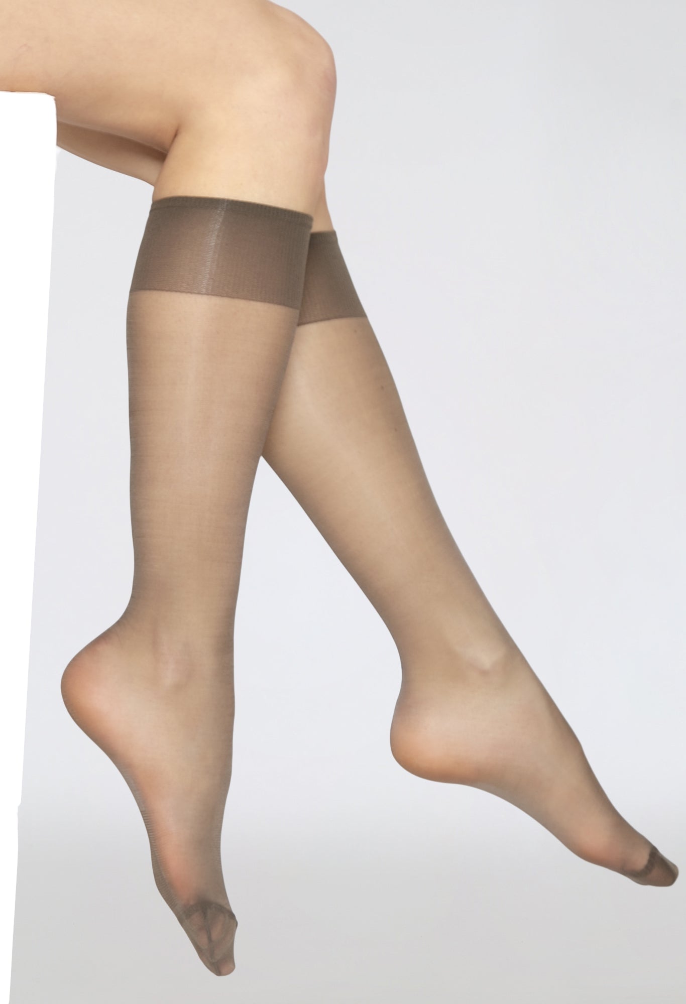 Knee High Satin Sheen Socks