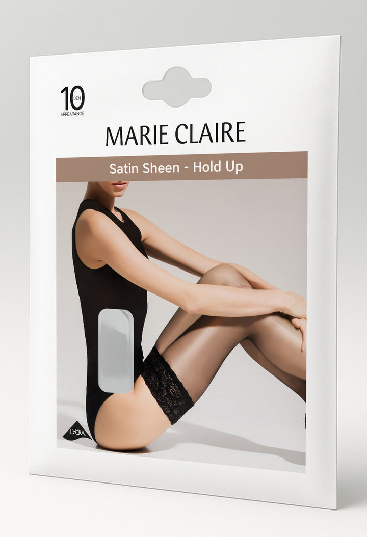Satin Sheen Hold Ups In 10 Denier