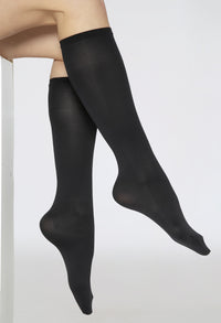 Opaque Knee High Socks