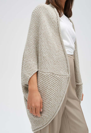 Amaryllis Waffle Cardigan, view 2 – Pamela Scott