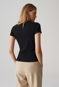 Samuna Slim Fine ribbed T-Shirt