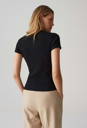 Samuna Slim Fine ribbed T-Shirt